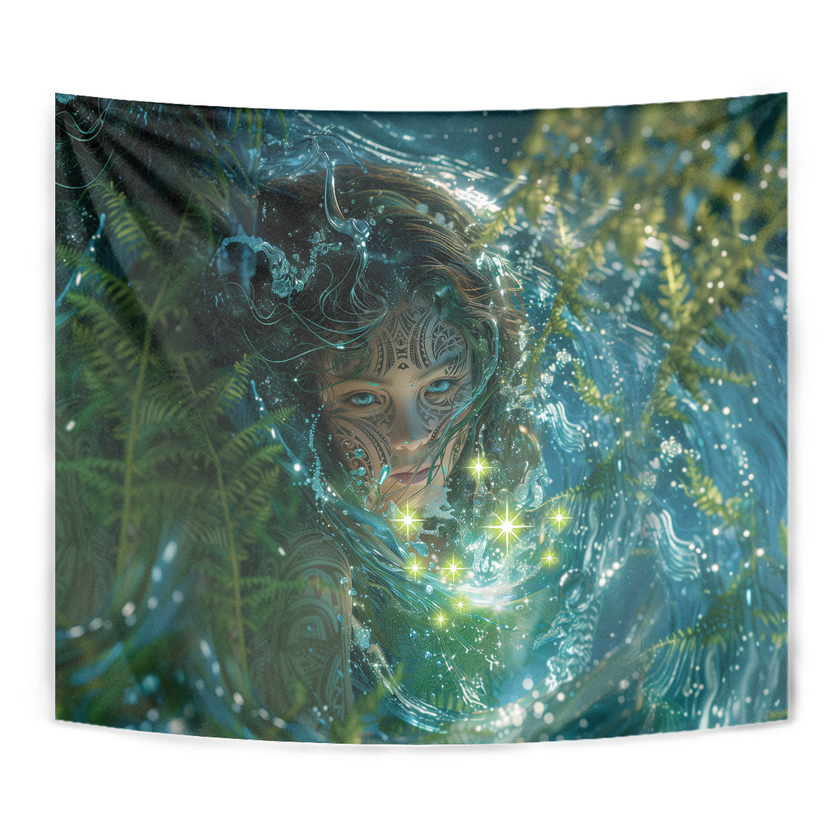 New Zealand Matariki Waiti Tapestry Waimori and The Origin Of Life LT9 - Polynesian Pride