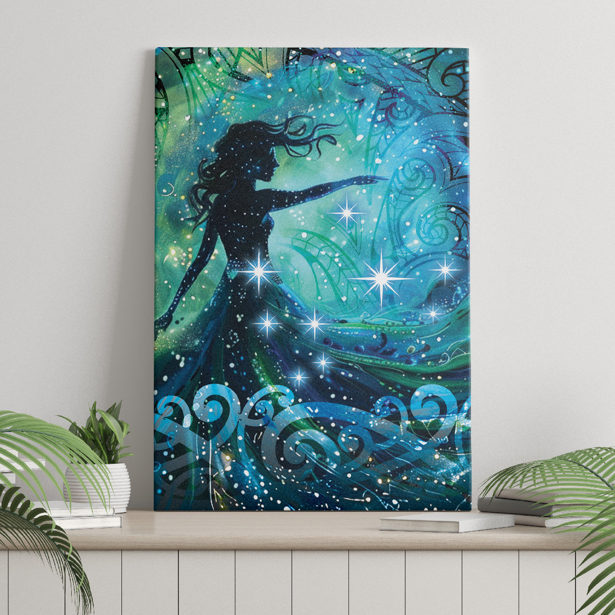 New Zealand Matariki Hiwa-i-te-rangi Canvas Wall Art Titiro ki nga Whetu Wishing Star LT9 - Polynesian Pride