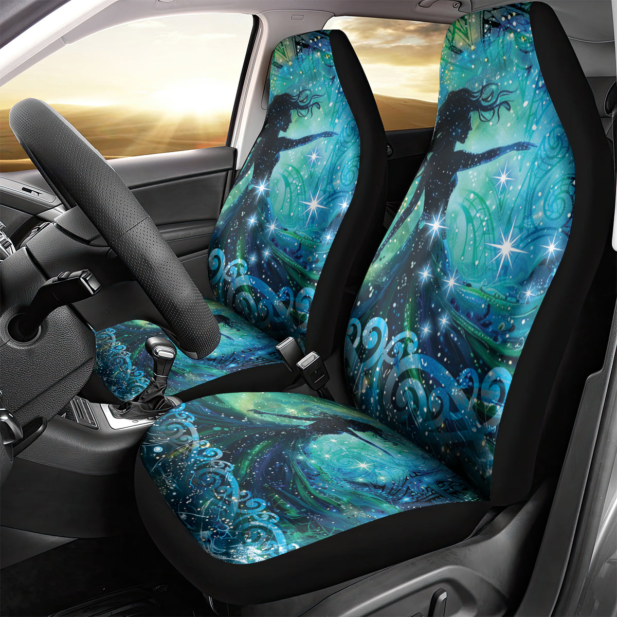 New Zealand Matariki Hiwa-i-te-rangi Car Seat Cover Titiro ki nga Whetu Wishing Star LT9 - Polynesian Pride
