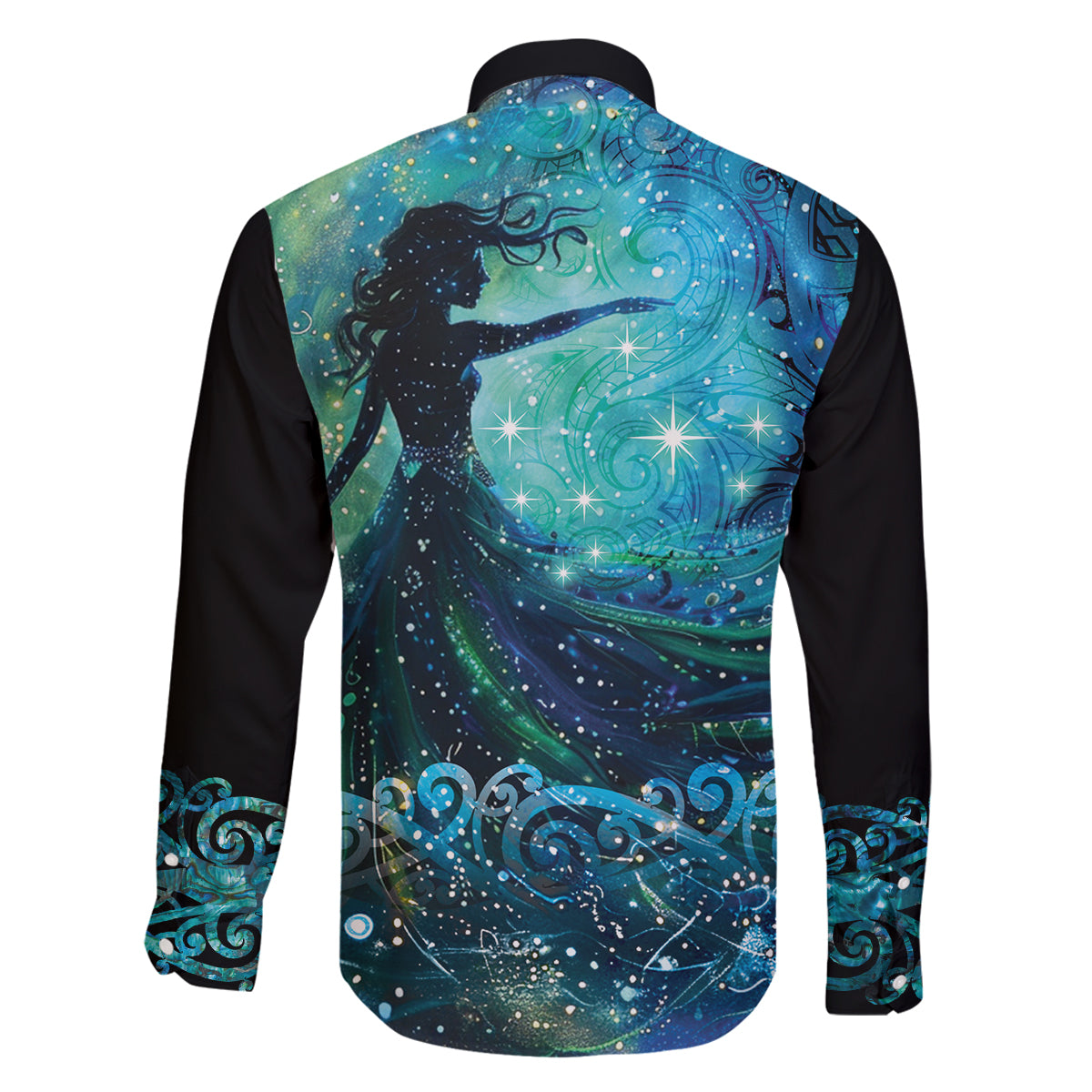 New Zealand Matariki Hiwa-i-te-rangi Family Matching Summer Maxi Dress and Hawaiian Shirt Titiro ki nga Whetu Wishing Star LT9 - Polynesian Pride