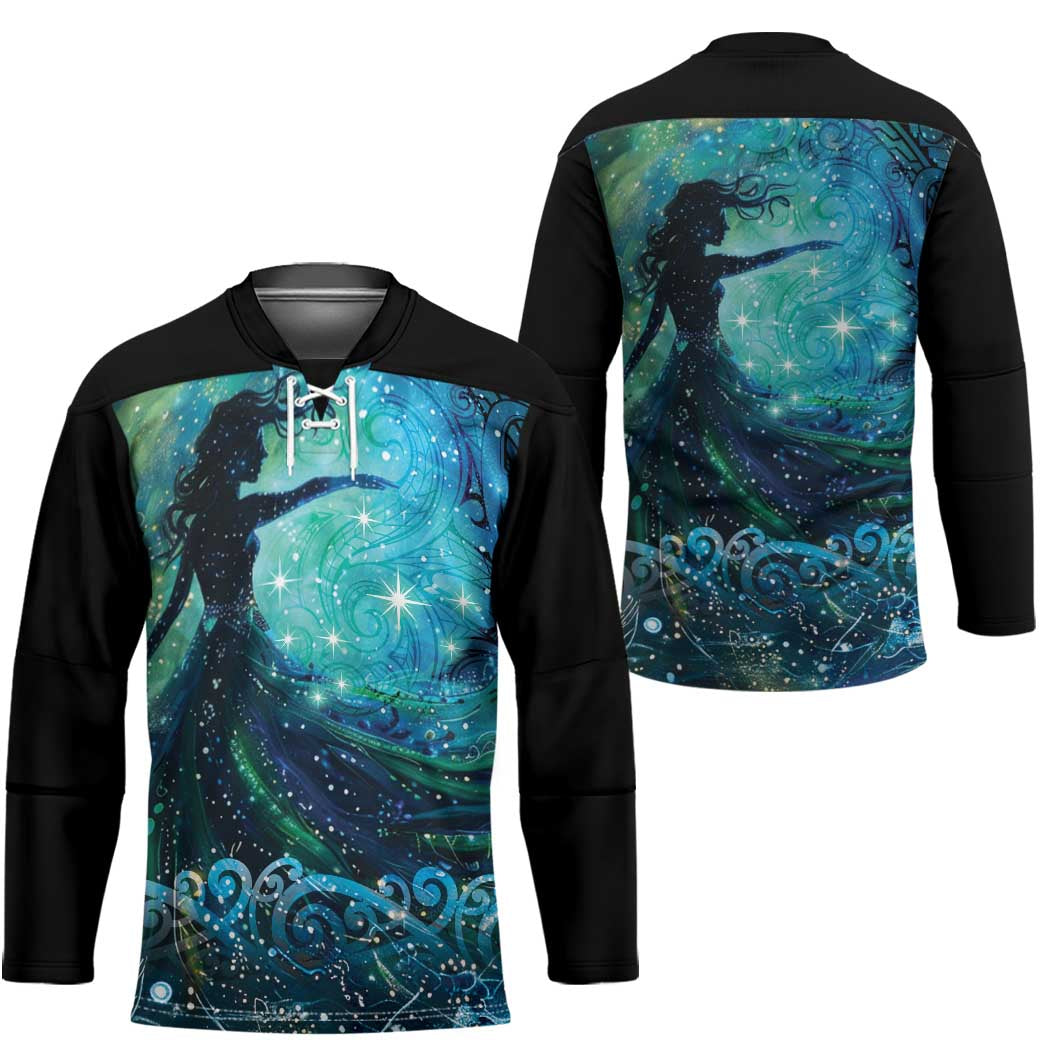 New Zealand Matariki Hiwa-i-te-rangi Hockey Jersey Titiro ki nga Whetu Wishing Star - Polynesian Pride