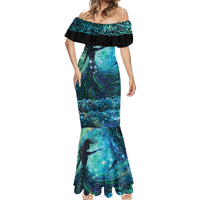 New Zealand Matariki Hiwa-i-te-rangi Mermaid Dress Titiro ki nga Whetu Wishing Star LT9 - Polynesian Pride