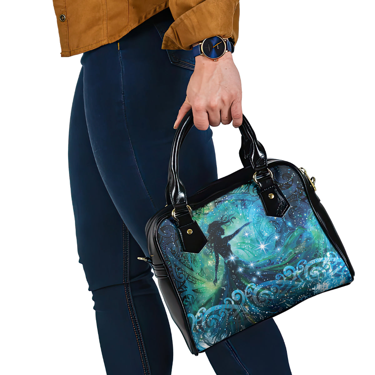 New Zealand Matariki Hiwa-i-te-rangi Shoulder Handbag Titiro ki nga Whetu Wishing Star LT9 - Polynesian Pride