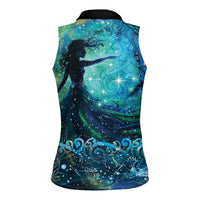 New Zealand Matariki Hiwa-i-te-rangi Women Sleeveless Polo Shirt Titiro ki nga Whetu Wishing Star LT9 - Polynesian Pride