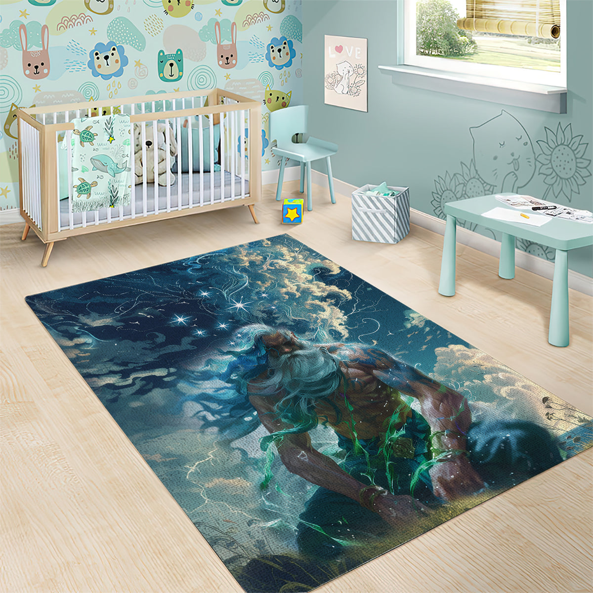 New Zealand Matariki Ururangi Area Rug The Murmur Of The Wind LT9 - Polynesian Pride