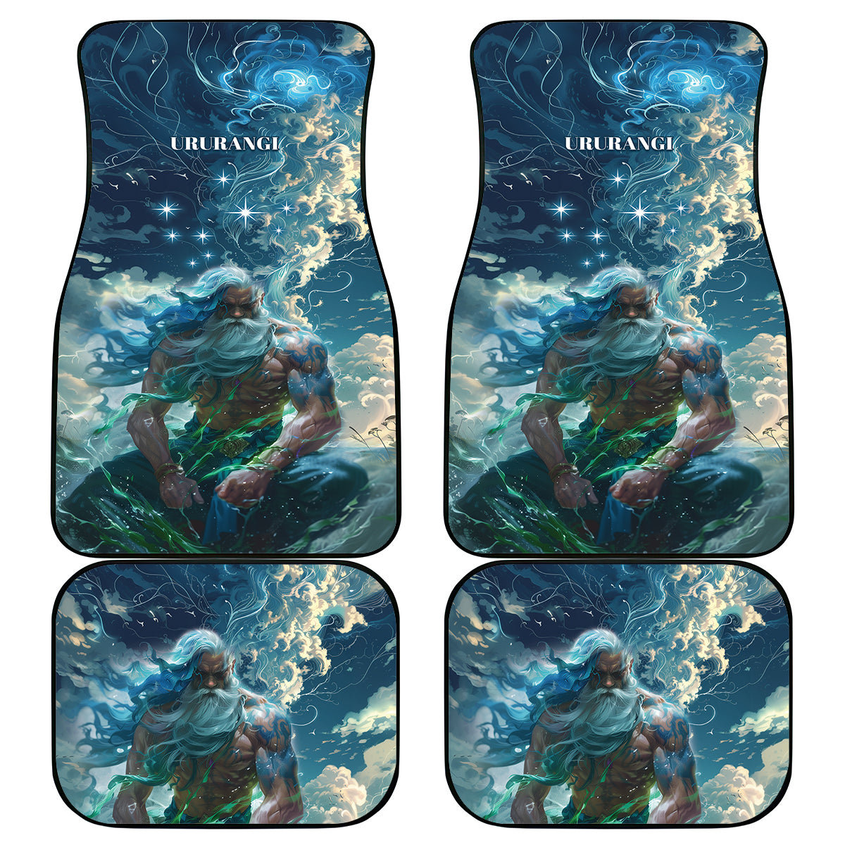 New Zealand Matariki Ururangi Car Mats The Murmur Of The Wind LT9 - Polynesian Pride