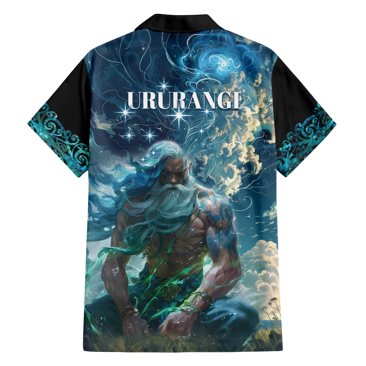 New Zealand Matariki Ururangi Family Matching Off Shoulder Short Dress and Hawaiian Shirt The Murmur Of The Wind LT9 - Polynesian Pride