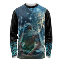 New Zealand Matariki Ururangi Long Sleeve Shirt The Murmur Of The Wind LT9 Unisex Black - Polynesian Pride