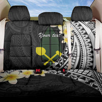 Alo Chiefdom Wallis and Futuna Personalized Back Car Seat Cover Frangipani Flowers Polynesian Pattern