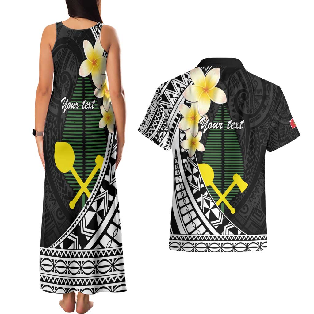 Alo Chiefdom Wallis and Futuna Personalized Couples Matching Tank Maxi Dress and Hawaiian Shirt Frangipani Flowers Polynesian Pattern LT9 - Polynesian Pride
