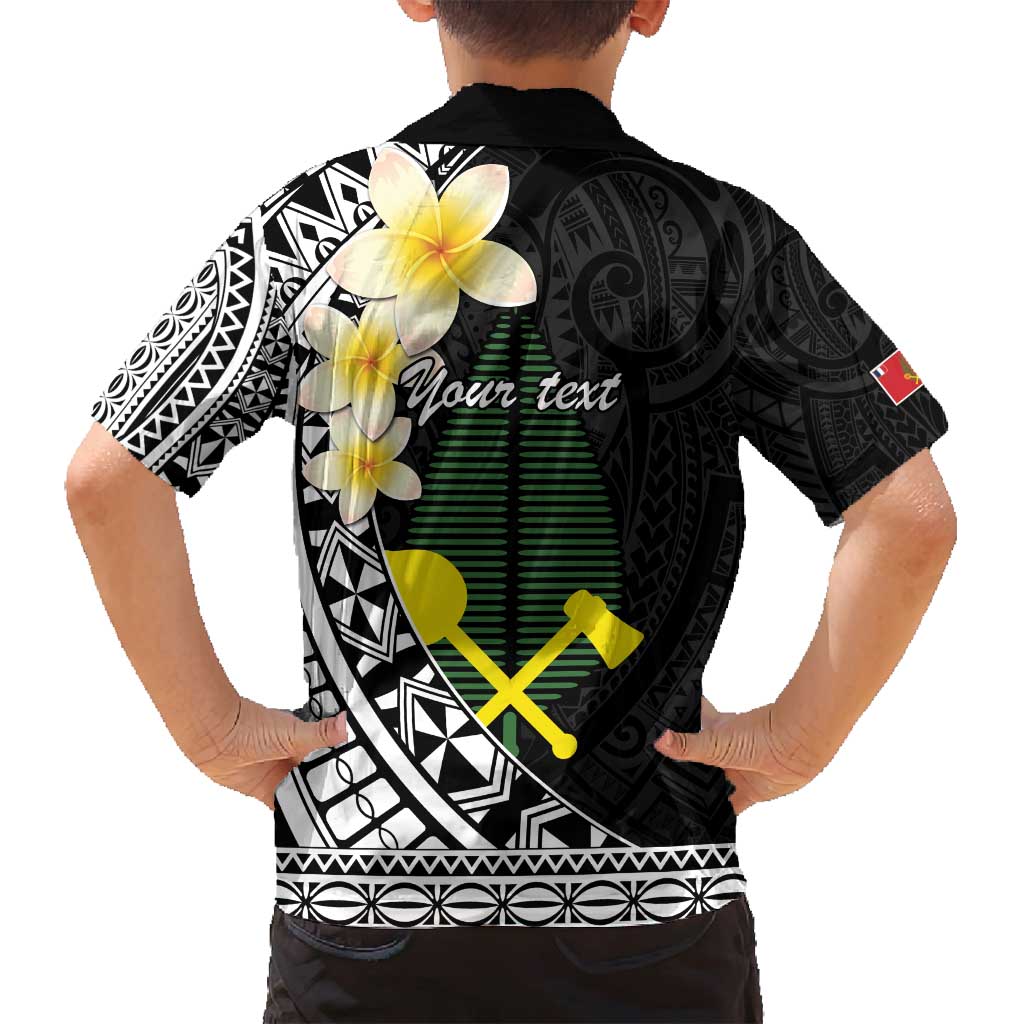 Alo Chiefdom Wallis and Futuna Personalized Family Matching Off Shoulder Maxi Dress and Hawaiian Shirt Frangipani Flowers Polynesian Pattern