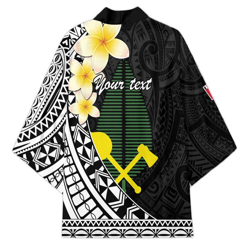 Alo Chiefdom Wallis and Futuna Personalized Kimono Frangipani Flowers Polynesian Pattern - Polynesian Pride