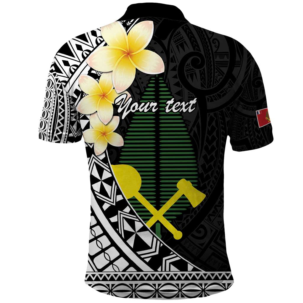 Alo Chiefdom Wallis and Futuna Personalized Polo Shirt Frangipani Flowers Polynesian Pattern