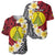 Sigave Chiefdom Wallis and Futuna Personalized Baseball Jersey Frangipani Flowers Polynesian Pattern