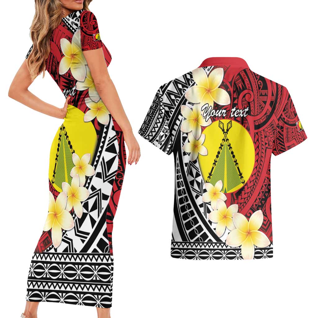 Sigave Chiefdom Wallis and Futuna Personalized Couples Matching Short Sleeve Bodycon Dress and Hawaiian Shirt Frangipani Flowers Polynesian Pattern LT9 - Polynesian Pride