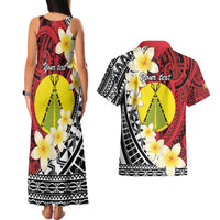 Sigave Chiefdom Wallis and Futuna Personalized Couples Matching Tank Maxi Dress and Hawaiian Shirt Frangipani Flowers Polynesian Pattern LT9 - Polynesian Pride