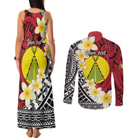 Sigave Chiefdom Wallis and Futuna Personalized Couples Matching Tank Maxi Dress and Long Sleeve Button Shirt Frangipani Flowers Polynesian Pattern LT9 - Polynesian Pride