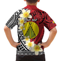 Sigave Chiefdom Wallis and Futuna Personalized Family Matching Tank Maxi Dress and Hawaiian Shirt Frangipani Flowers Polynesian Pattern