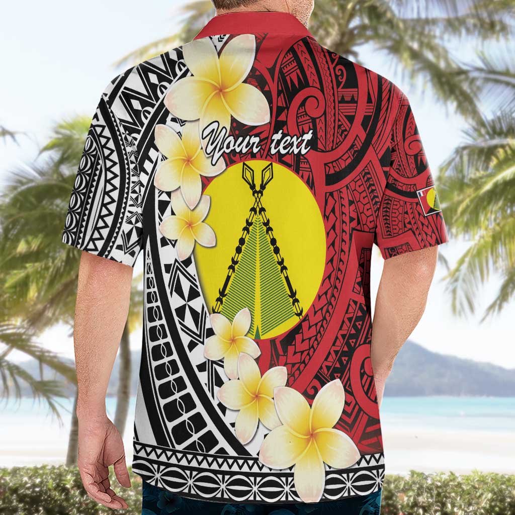 Sigave Chiefdom Wallis and Futuna Personalized Hawaiian Shirt Frangipani Flowers Polynesian Pattern