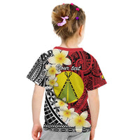Sigave Chiefdom Wallis and Futuna Personalized Kid T Shirt Frangipani Flowers Polynesian Pattern LT9 - Polynesian Pride