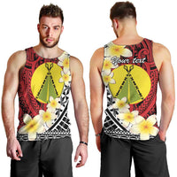 Sigave Chiefdom Wallis and Futuna Personalized Men Tank Top Frangipani Flowers Polynesian Pattern