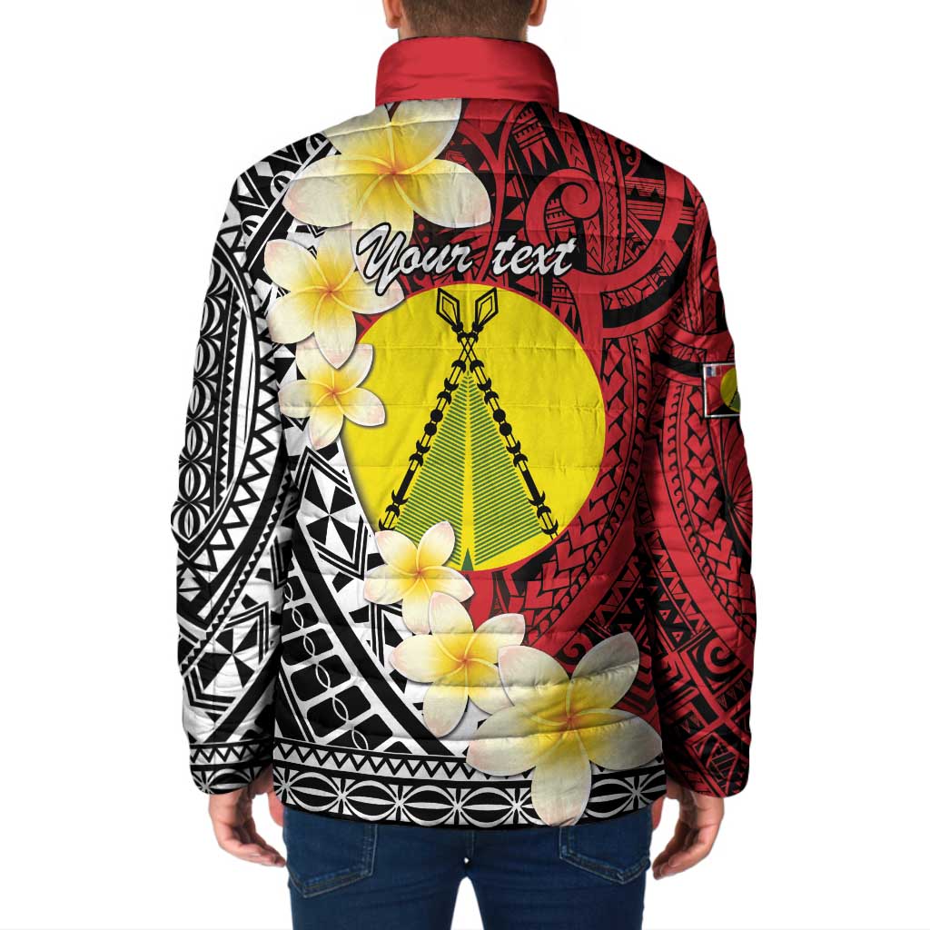 Sigave Chiefdom Wallis and Futuna Personalized Padded Jacket Frangipani Flowers Polynesian Pattern - Polynesian Pride