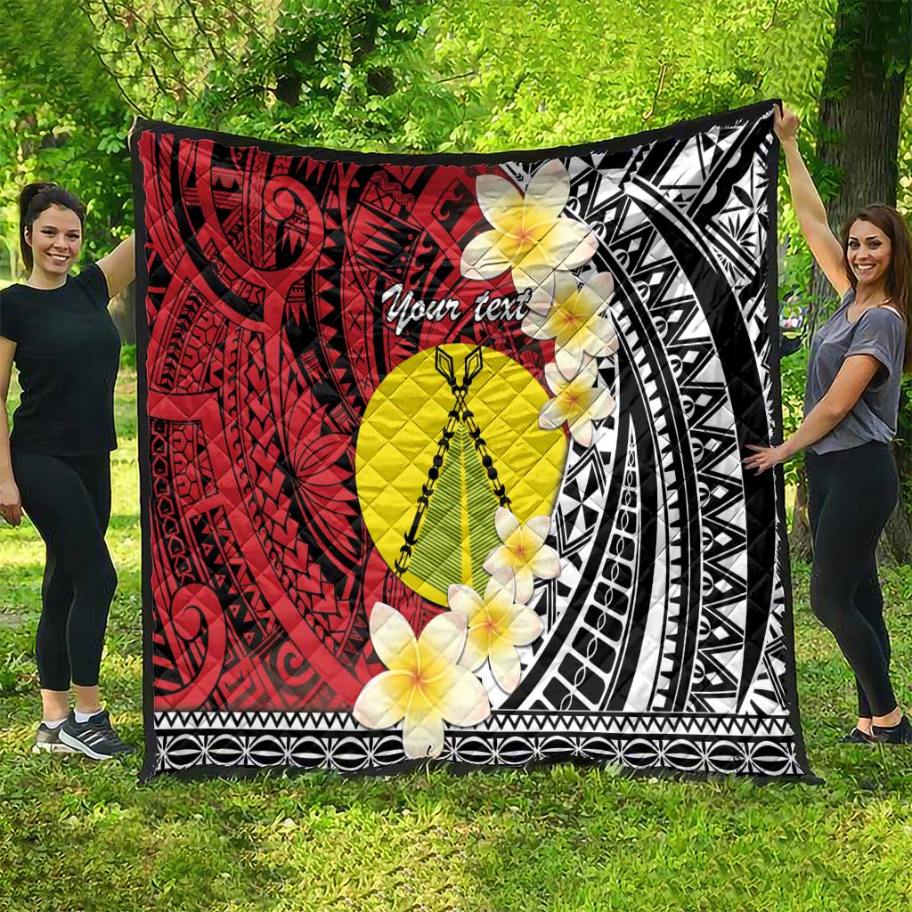 Sigave Chiefdom Wallis and Futuna Personalized Quilt Frangipani Flowers Polynesian Pattern LT9 - Polynesian Pride