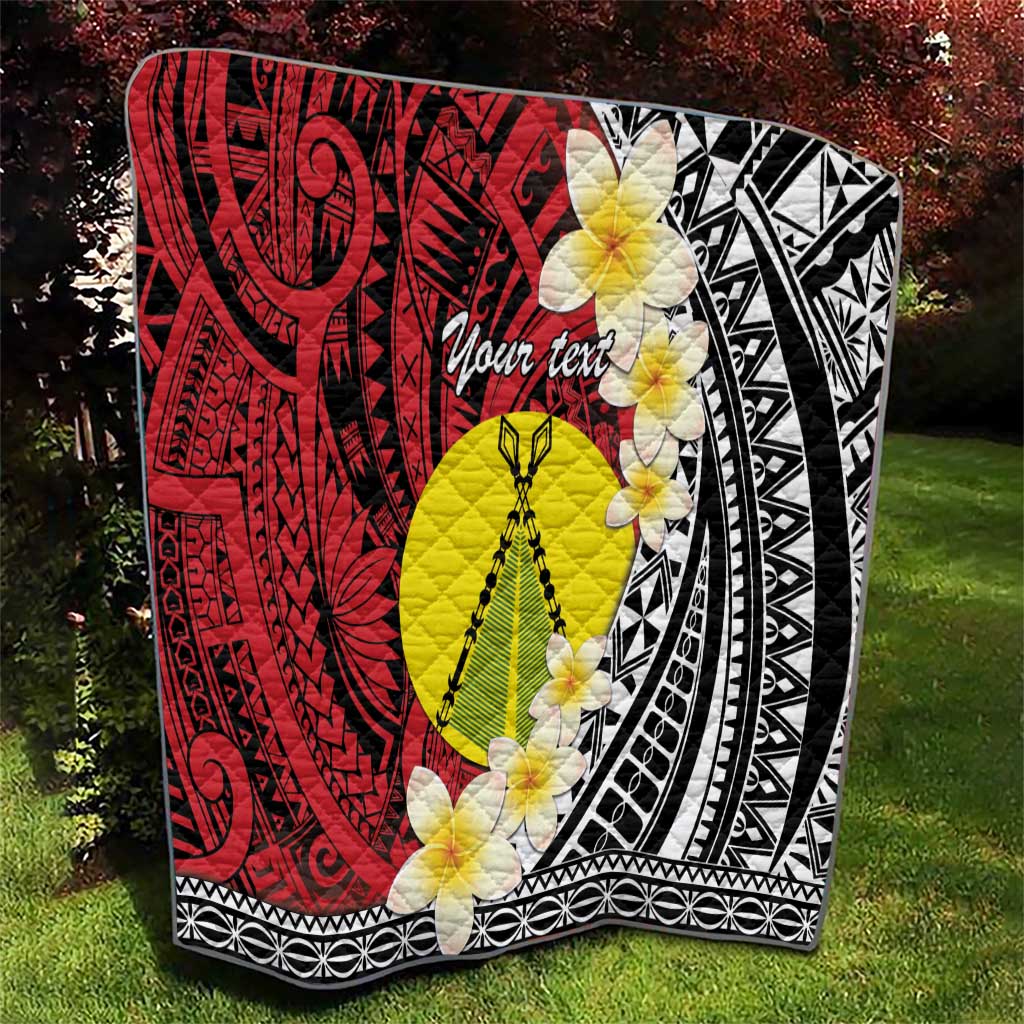Sigave Chiefdom Wallis and Futuna Personalized Quilt Frangipani Flowers Polynesian Pattern LT9 - Polynesian Pride