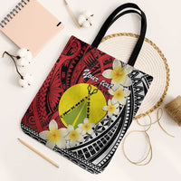 Sigave Chiefdom Wallis and Futuna Personalized Tote Bag Frangipani Flowers Polynesian Pattern - Polynesian Pride
