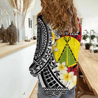 Sigave Chiefdom Wallis and Futuna Personalized Women Casual Shirt Frangipani Flowers Polynesian Pattern