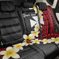 Uvea Chiefdom Wallis and Futuna Personalized Back Car Seat Cover Frangipani Flowers Polynesian Pattern LT9 - Polynesian Pride