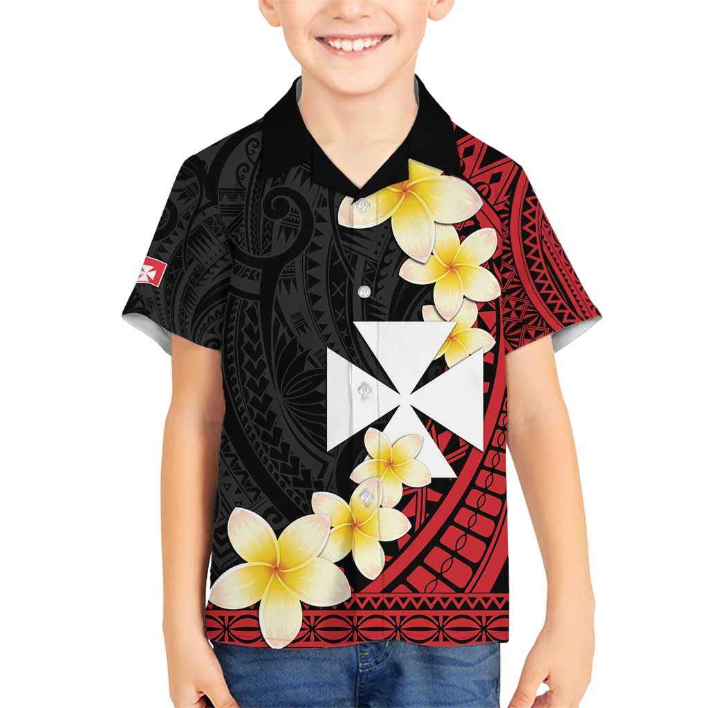 Uvea Chiefdom Wallis and Futuna Personalized Family Matching Off Shoulder Short Dress and Hawaiian Shirt Frangipani Flowers Polynesian Pattern