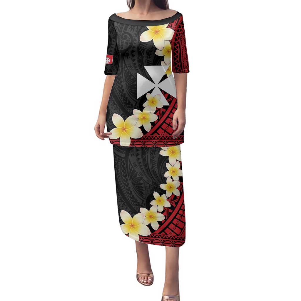 Uvea Chiefdom Wallis and Futuna Personalized Family Matching Puletasi and Hawaiian Shirt Frangipani Flowers Polynesian Pattern LT9 Mom's Dress Red - Polynesian Pride