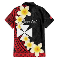 Uvea Chiefdom Wallis and Futuna Personalized Family Matching Tank Maxi Dress and Hawaiian Shirt Frangipani Flowers Polynesian Pattern
