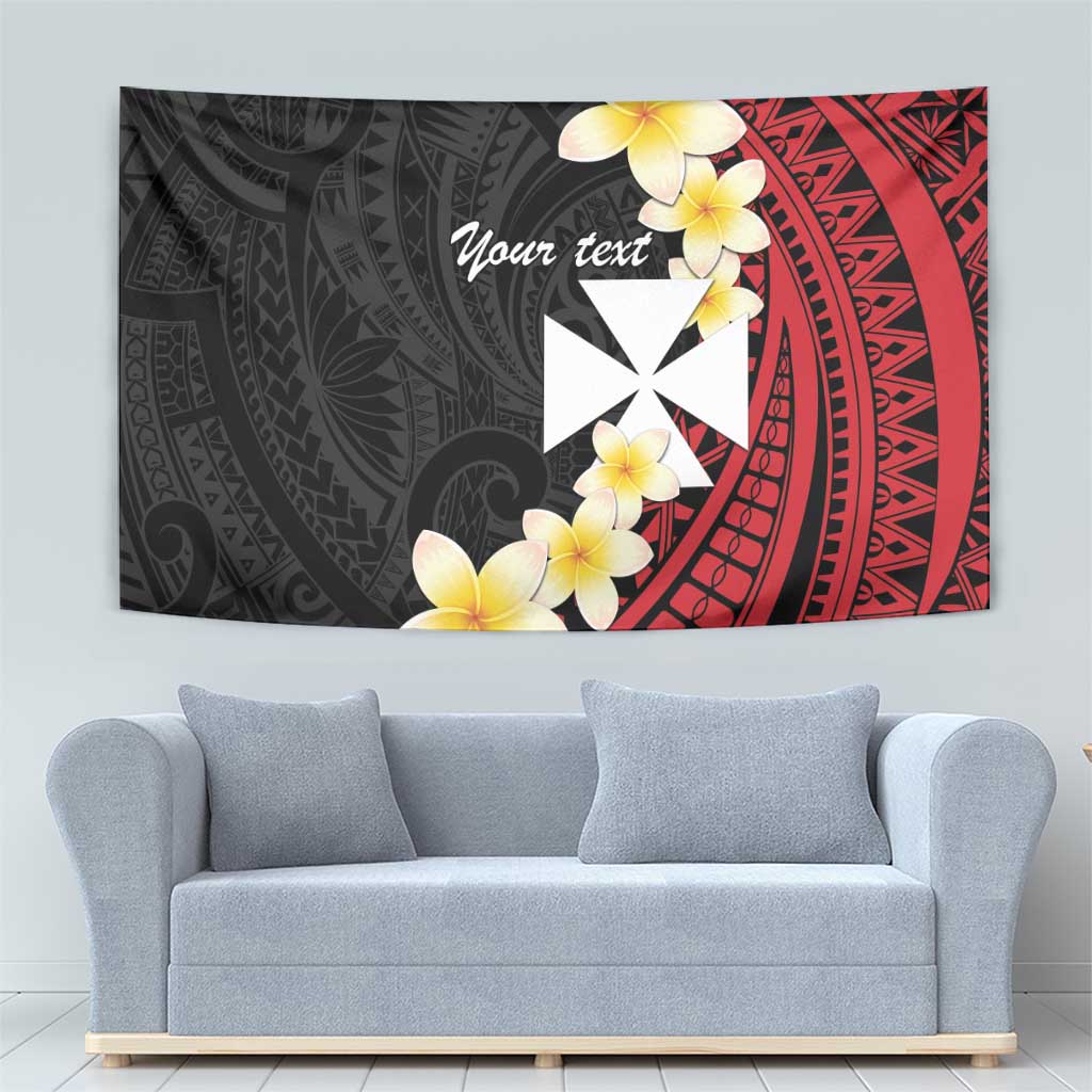 Uvea Chiefdom Wallis and Futuna Personalized Tapestry Frangipani Flowers Polynesian Pattern LT9 - Polynesian Pride