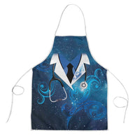 New Zealand Nurses RN Apron Galaxy Stethoscope Maori Motif