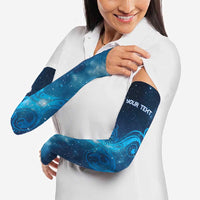 New Zealand Nurses RN Personalised Arm Sleeves Galaxy Stethoscope Maori Motif