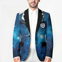 New Zealand Nurses RN Personalised Blazer Galaxy Stethoscope Maori Motif