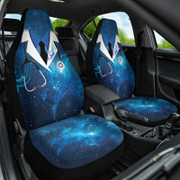 New Zealand Nurses RN Car Seat Cover Galaxy Stethoscope Maori Motif