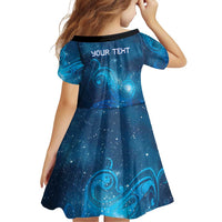 New Zealand Nurses RN Personalised Family Matching Mermaid Dress and Hawaiian Shirt Galaxy Stethoscope Maori Motif LT9 - Polynesian Pride
