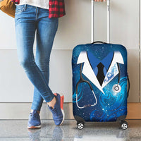 New Zealand Nurses RN Luggage Cover Galaxy Stethoscope Maori Motif
