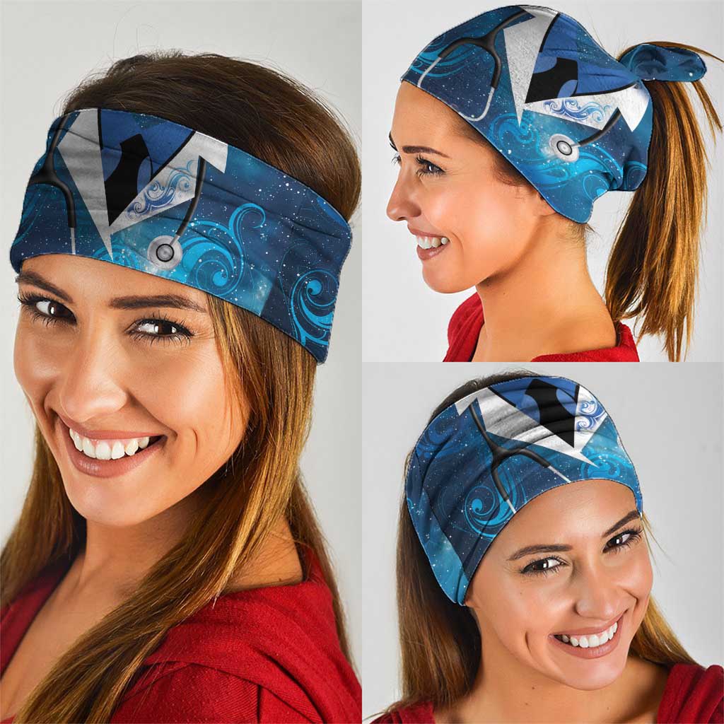 New Zealand Nurses RN Neck Gaiter Galaxy Stethoscope Maori Motif