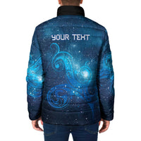 New Zealand Nurses RN Personalised Padded Jacket Galaxy Stethoscope Maori Motif