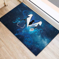 New Zealand Nurses RN Rubber Doormat Galaxy Stethoscope Maori Motif