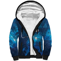New Zealand Nurses RN Personalised Sherpa Hoodie Galaxy Stethoscope Maori Motif LT9 Unisex Galaxy - Polynesian Pride