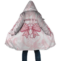 New Zealand Nurses RN Personalised Cloak Pink Stethoscope Coquette Bow Maori Motif