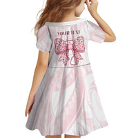 New Zealand Nurses RN Personalised Family Matching Summer Maxi Dress and Hawaiian Shirt Pink Stethoscope Coquette Bow Maori Motif LT9 - Polynesian Pride