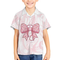 New Zealand Nurses RN Personalised Hawaiian Shirt Pink Stethoscope Coquette Bow Maori Motif