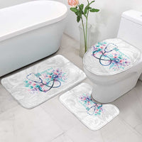 New Zealand Nurses RN Personalised Bathroom Set Stethoscope Floral Maori Motif
