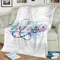 New Zealand Nurses RN Personalised Blanket Stethoscope Floral Maori Motif LT9 - Polynesian Pride